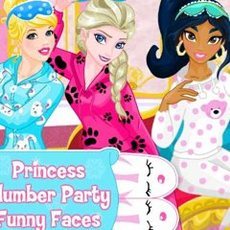 Princess Slumber Party Funny Faces