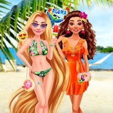 Rapunzel And Moana Summer Vacation