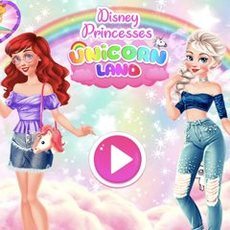 Disney Princesses Unicorn Land
