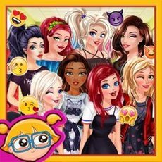 Jogue Instagram selfies contest: princesas vs vilões, um jogo de Vestir