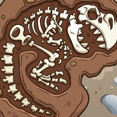 Dinosaurs Bone Digging